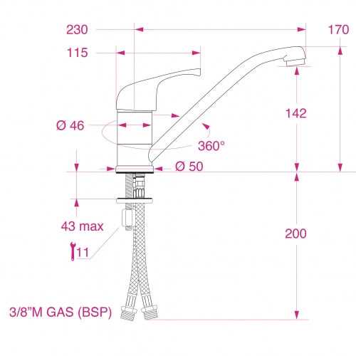 older american standard kitchen faucet parts diagram