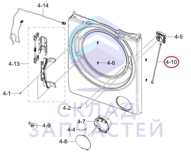 samsung front load washing machine parts diagram