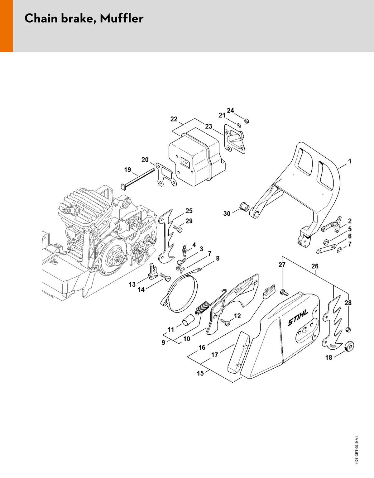 stihl ms390 parts diagram