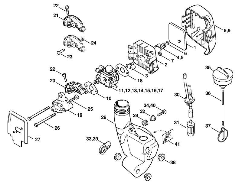 stihl fs46 parts diagram stihl fs46 parts diagram