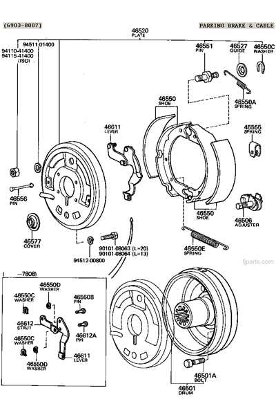 parking brake parts diagram parking brake parts diagram