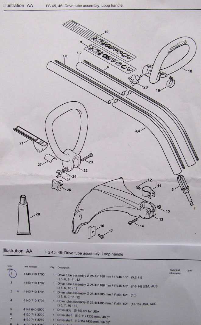 parts diagram stihl fs45 parts diagram stihl fs45