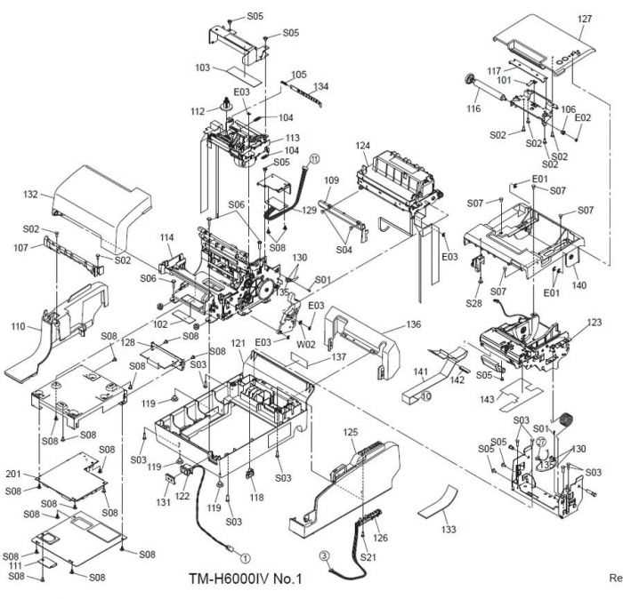parts of a printer diagram