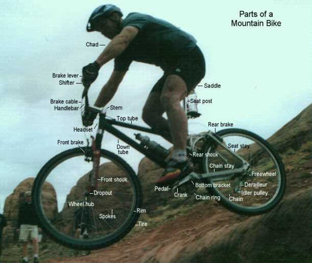 parts of mountain bike diagram