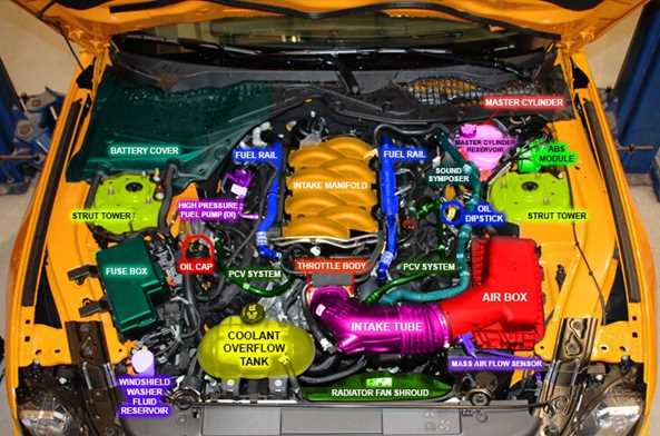 parts under the hood of a car diagram parts under the hood of a car diagram