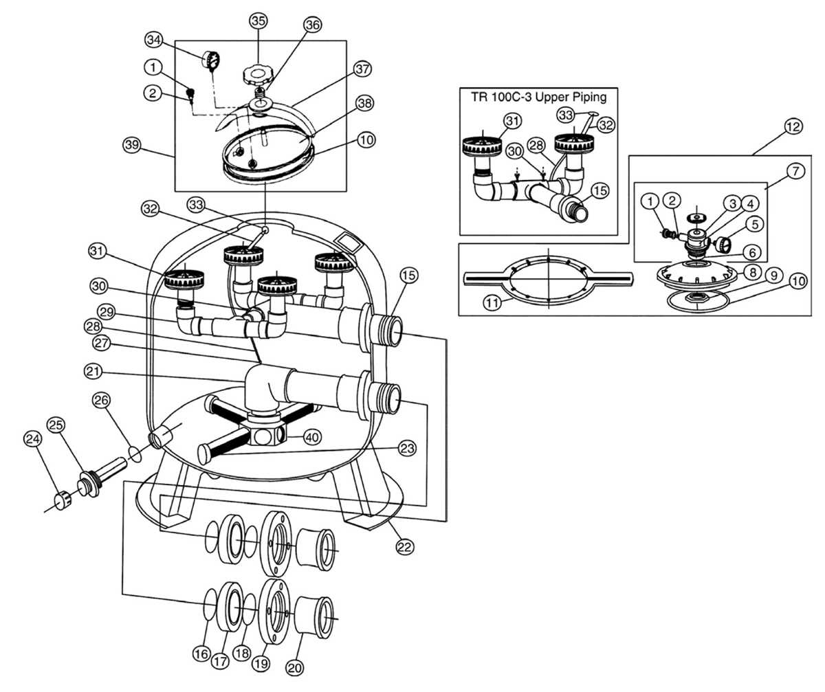 pentair sand filter parts diagram