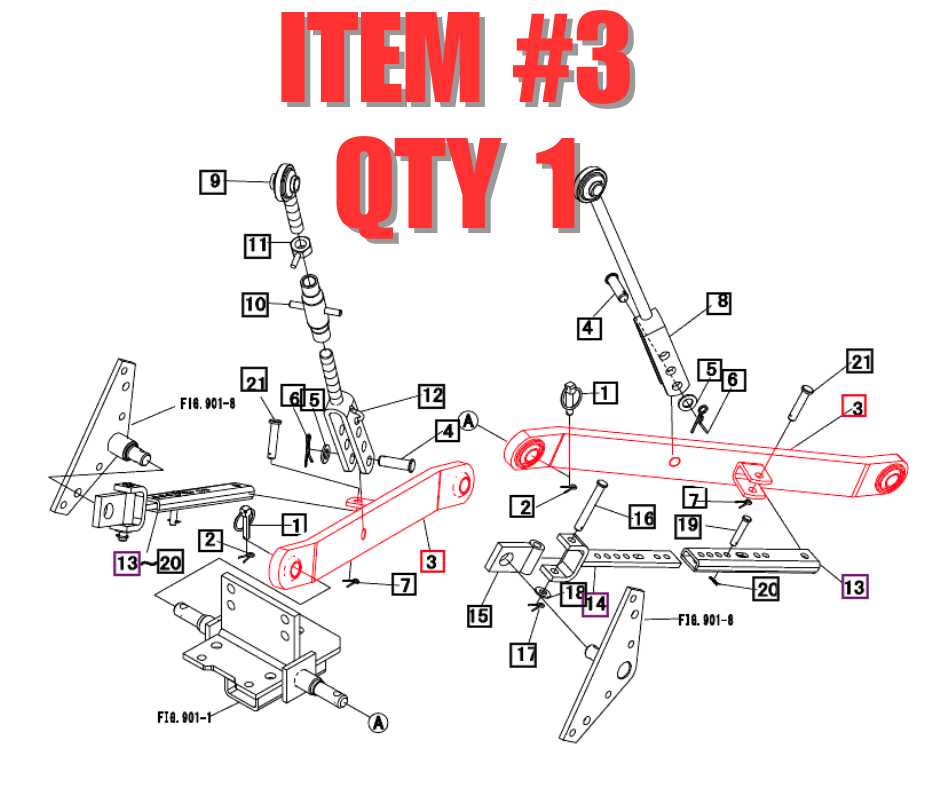3 point hitch parts diagram