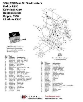master heater parts diagram