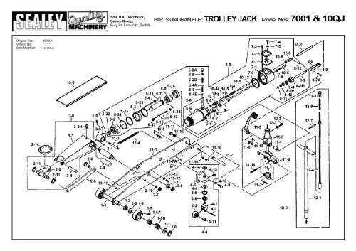 hydraulic jack parts diagram