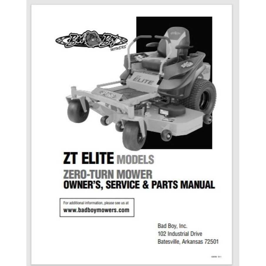 bad boy zt elite parts diagram