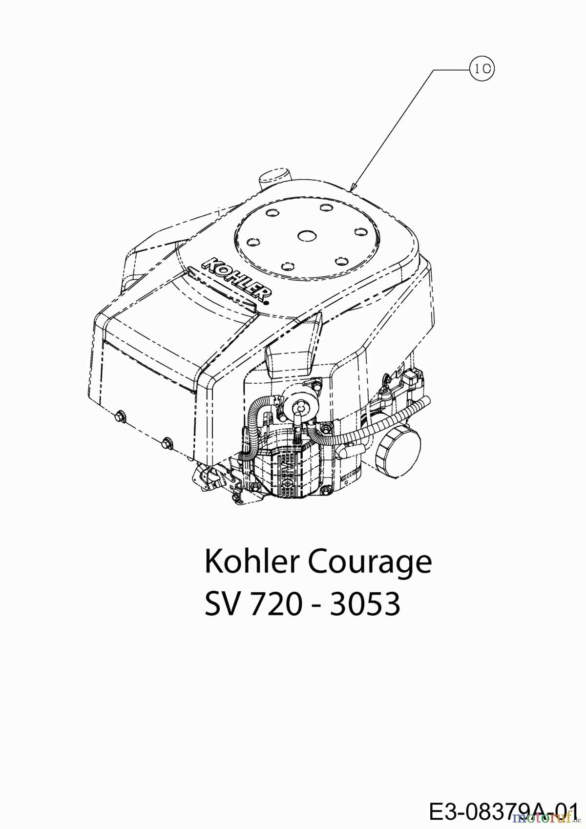 kohler courage 20 parts diagram