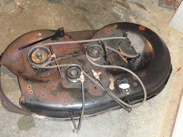 craftsman riding mower deck parts diagram