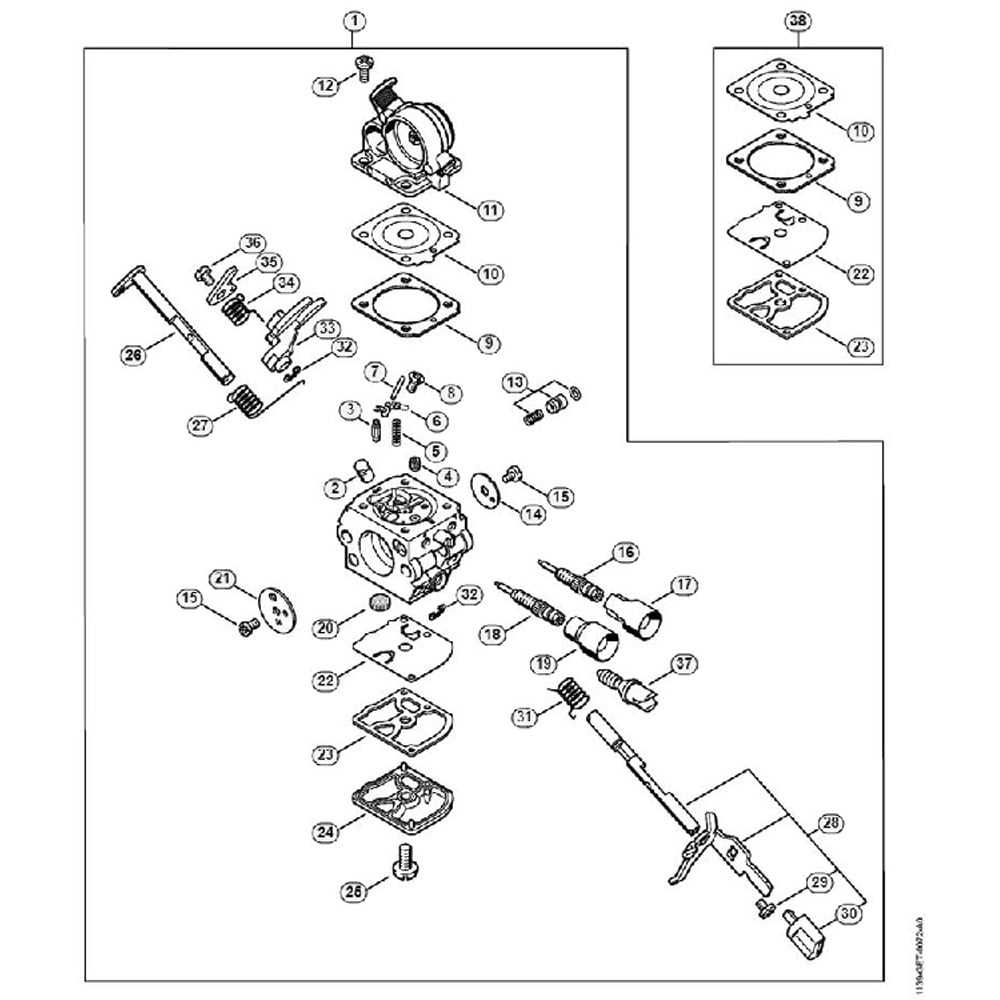 stihl ms171 parts diagram