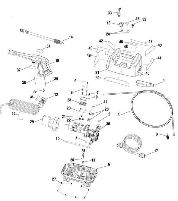 ryobi 2000 psi pressure washer parts diagram ryobi 2000 psi pressure washer parts diagram