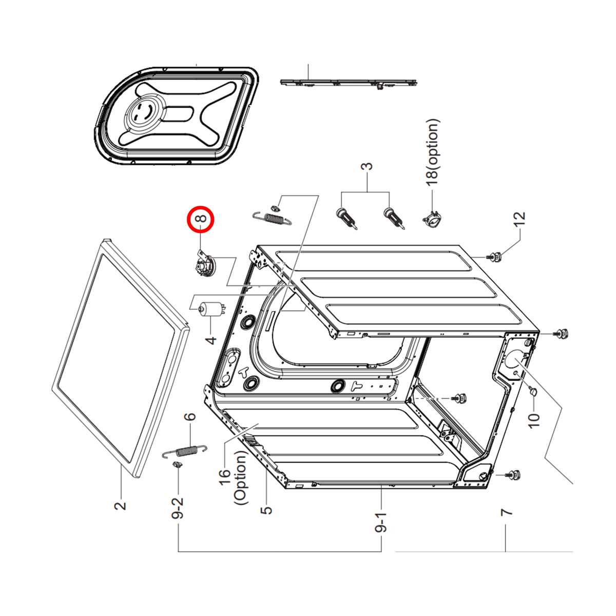 samsung vrt washer parts diagram