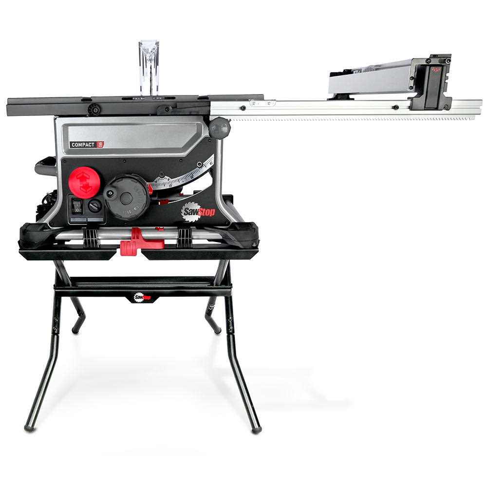 sawstop table saw parts diagram