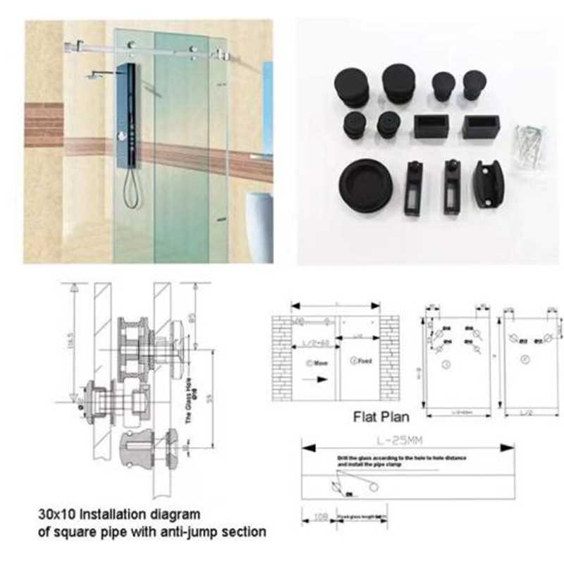 sliding shower door parts diagram