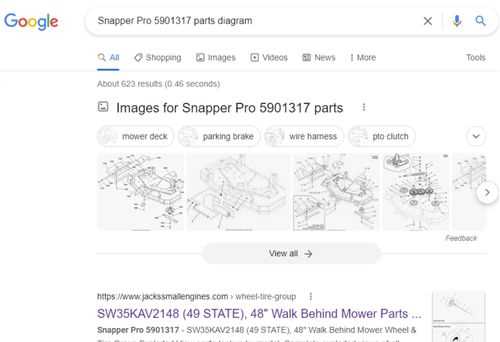 snapper push mower parts diagram