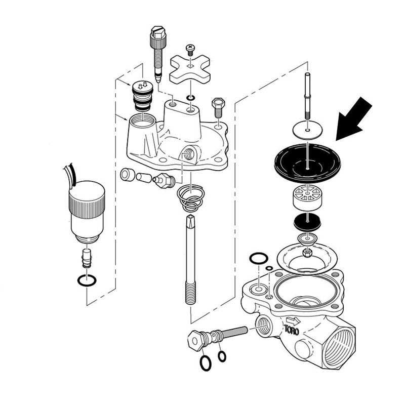sprinkler valve parts diagram
