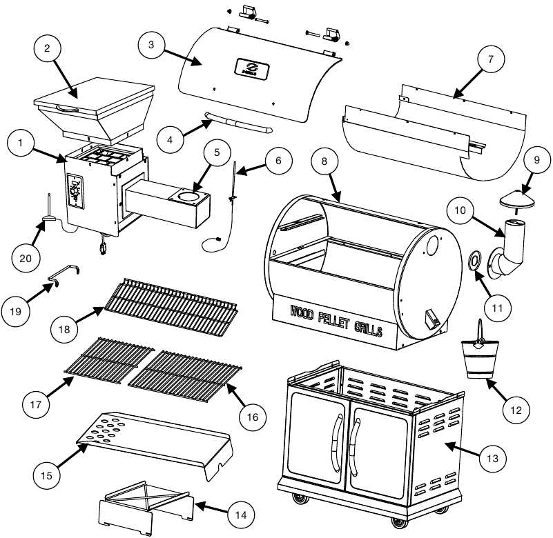 parts of a grill diagram parts of a grill diagram