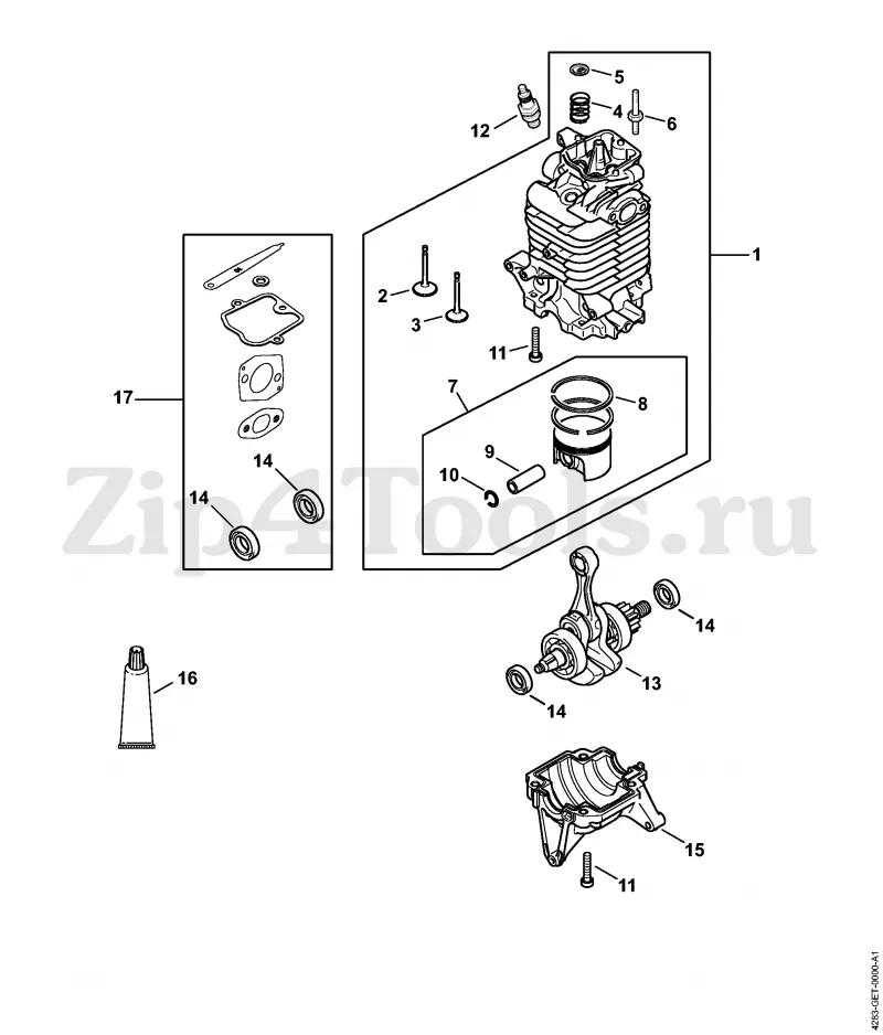 stihl br600 parts diagram