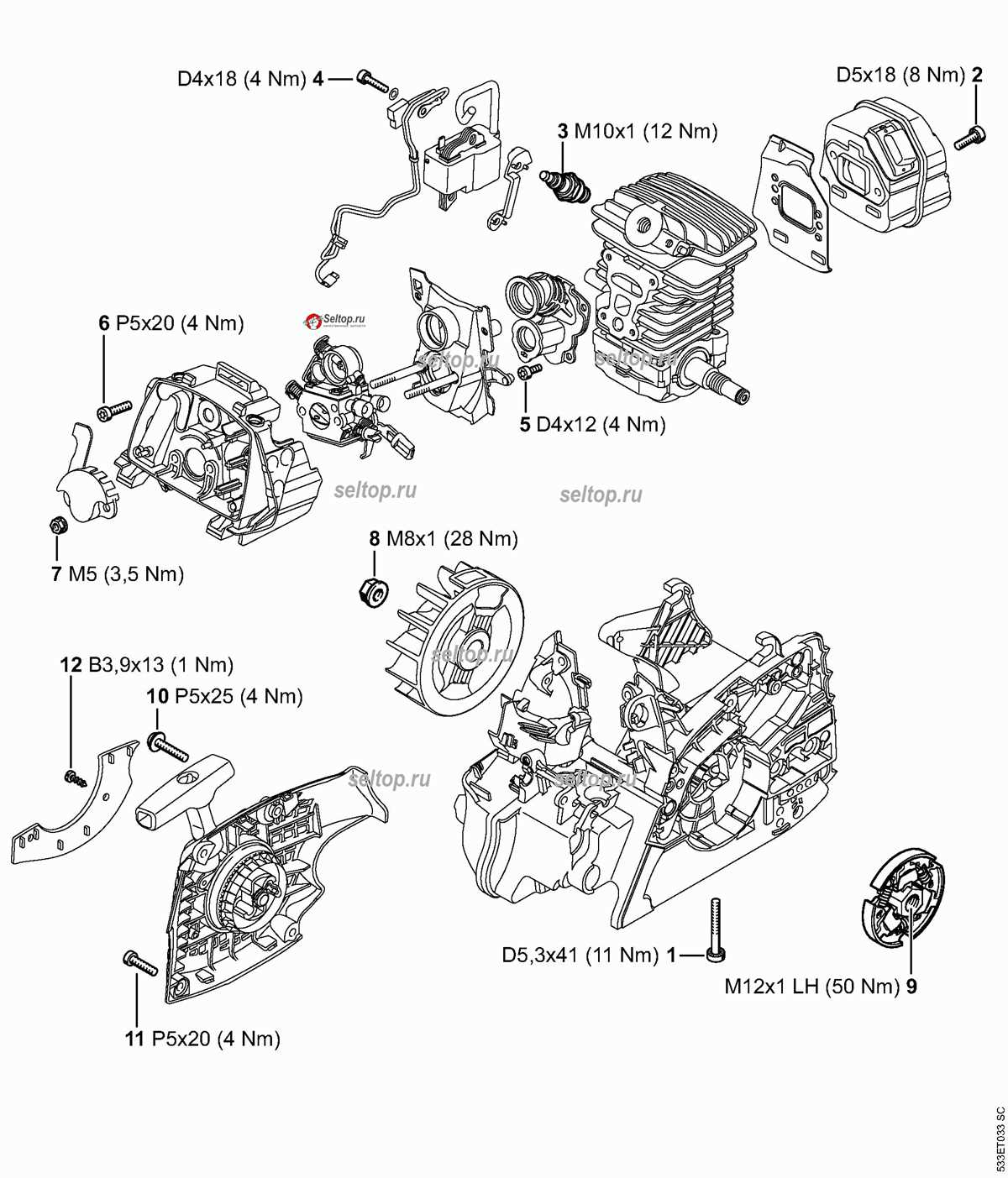stihl ms171 parts diagram