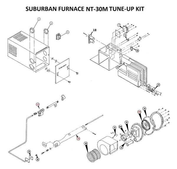 suburban rv furnace parts diagram