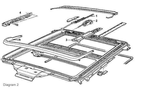 sunroof parts diagram sunroof parts diagram