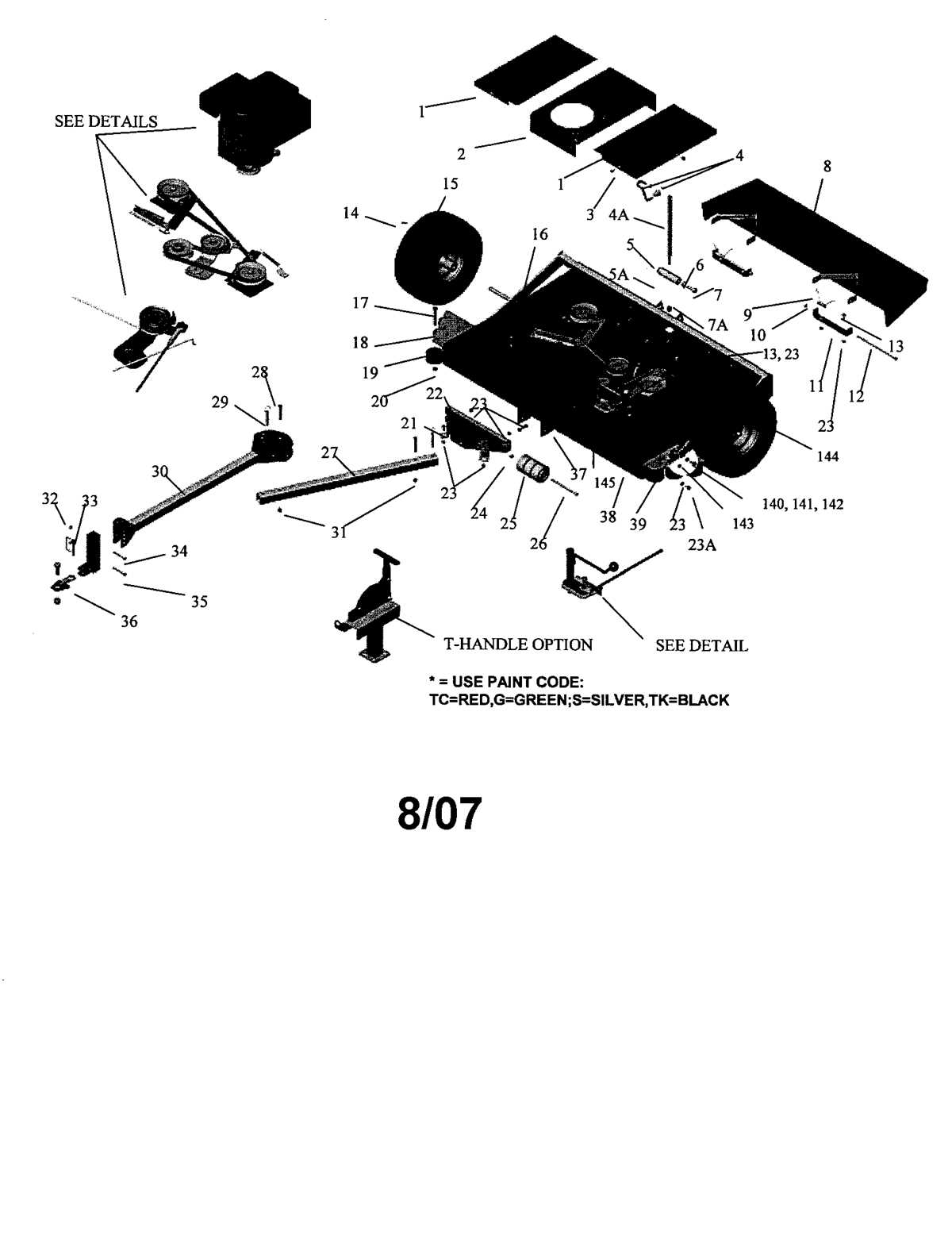 swisher 44rough cut mower parts diagram