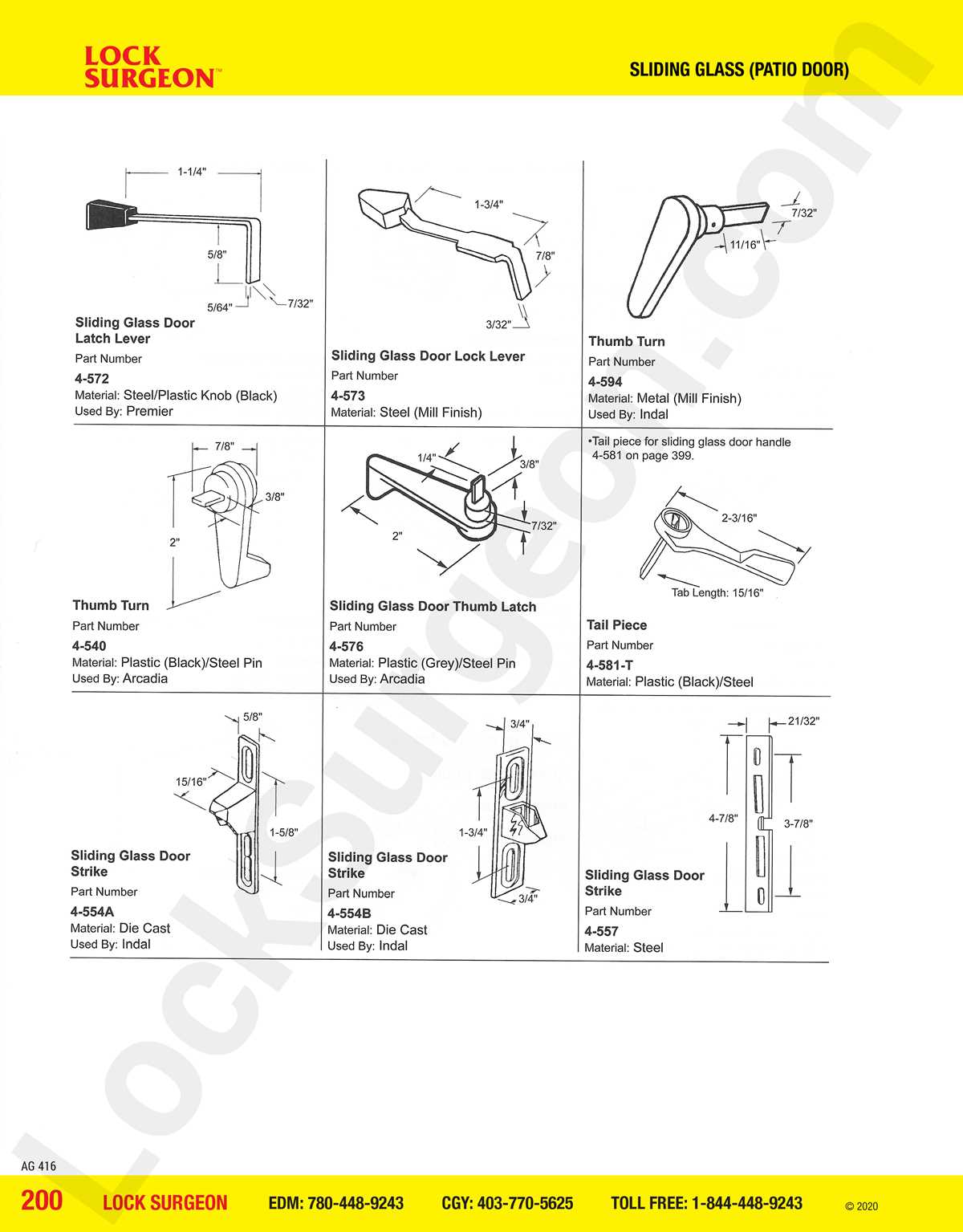 sliding patio door parts diagram
