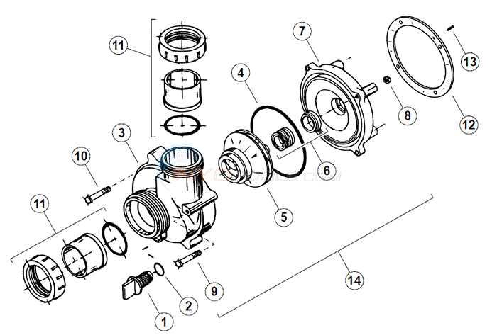 jacuzzi pump parts diagram jacuzzi pump parts diagram