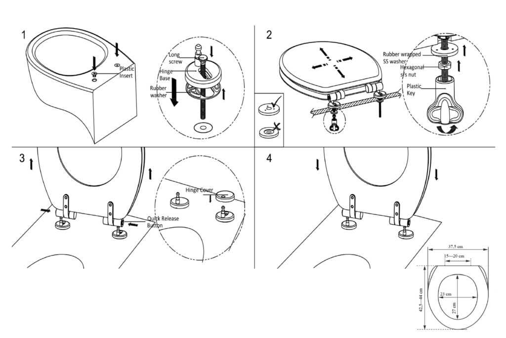 toilet seat parts diagram