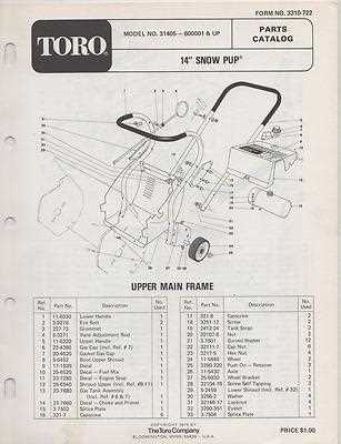 toro 824 snowblower parts diagram