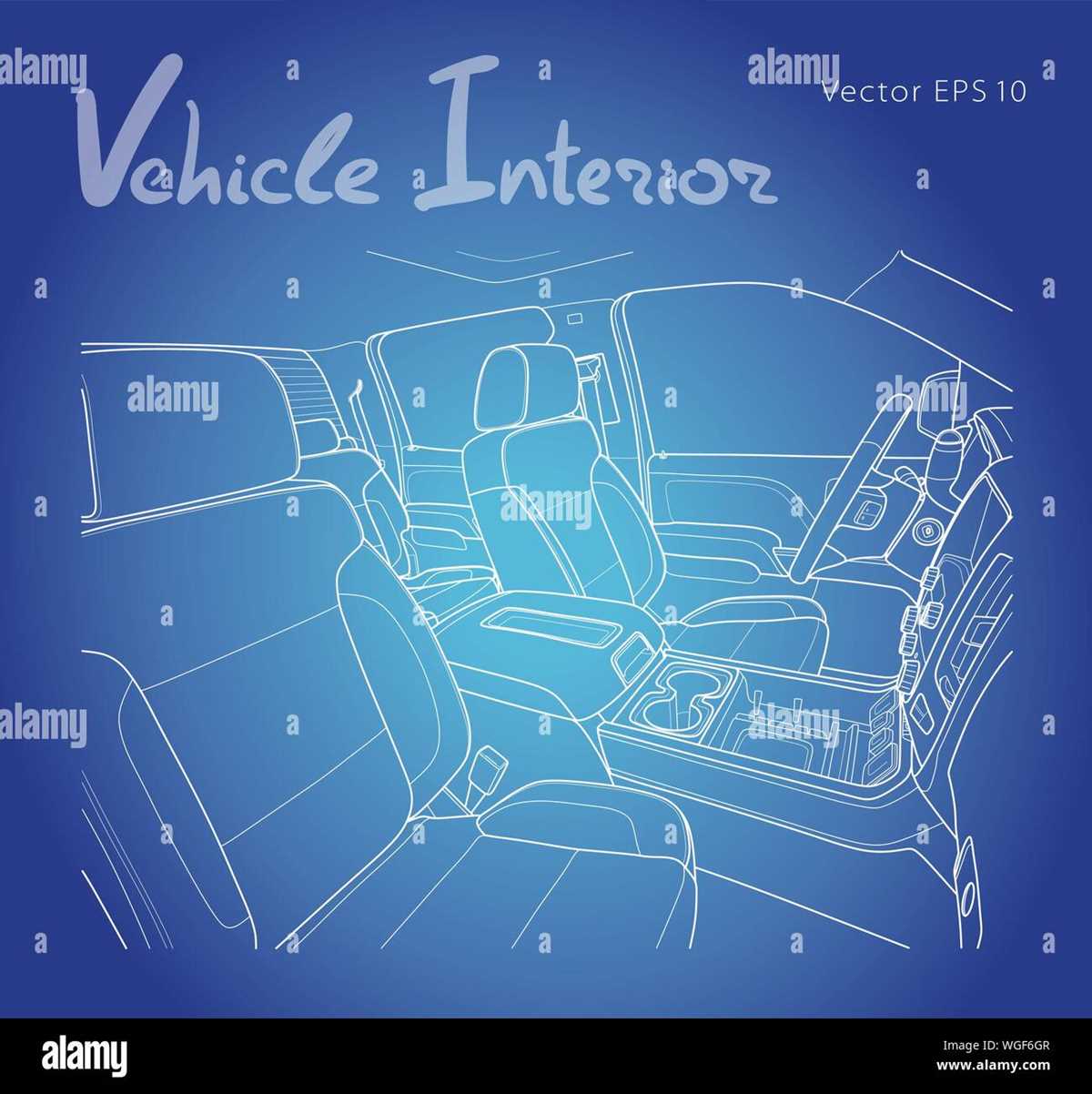 parts of a car interior diagram