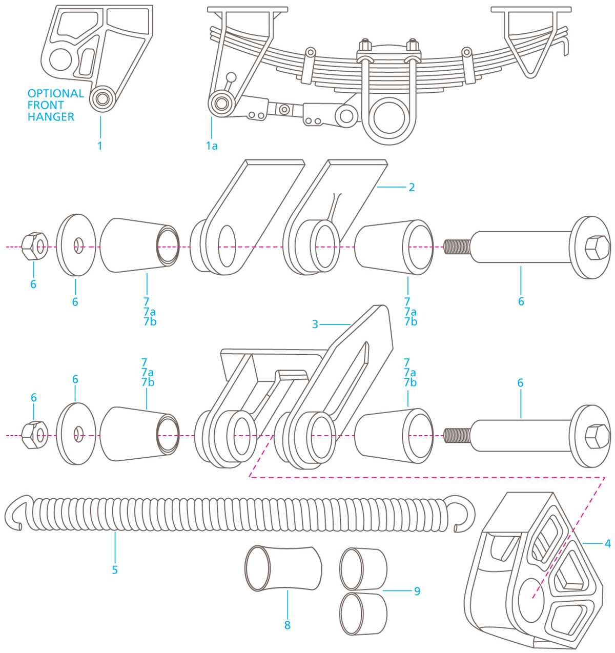 tow dolly parts diagram