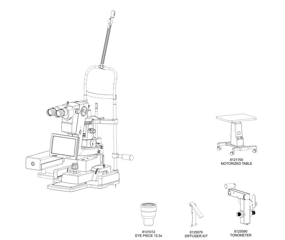 slit lamp parts diagram slit lamp parts diagram