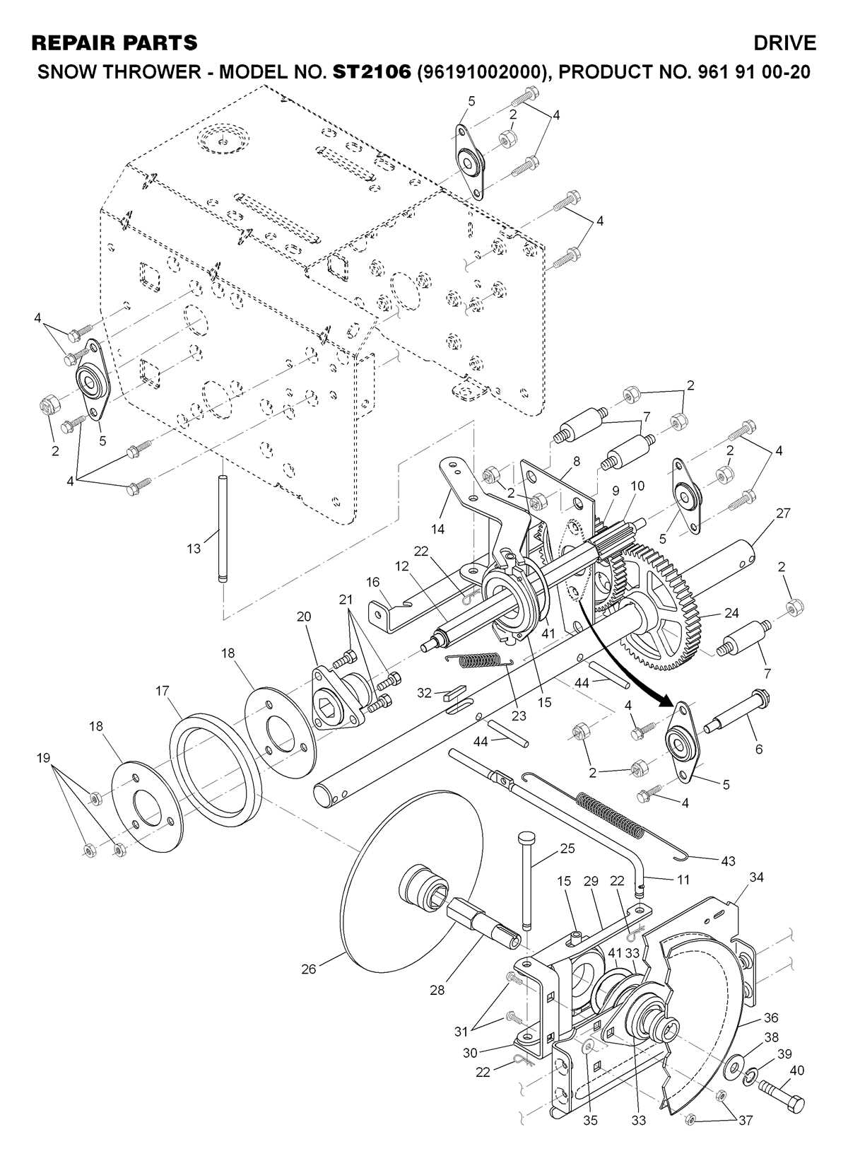 snowblower parts diagram snowblower parts diagram