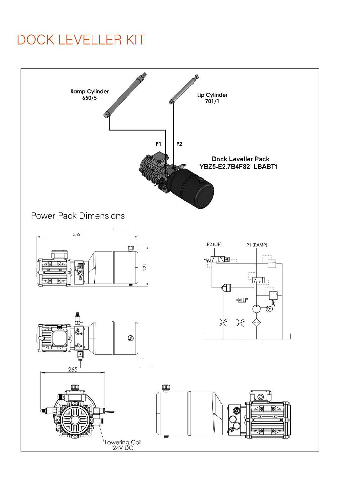 dock leveler parts diagram
