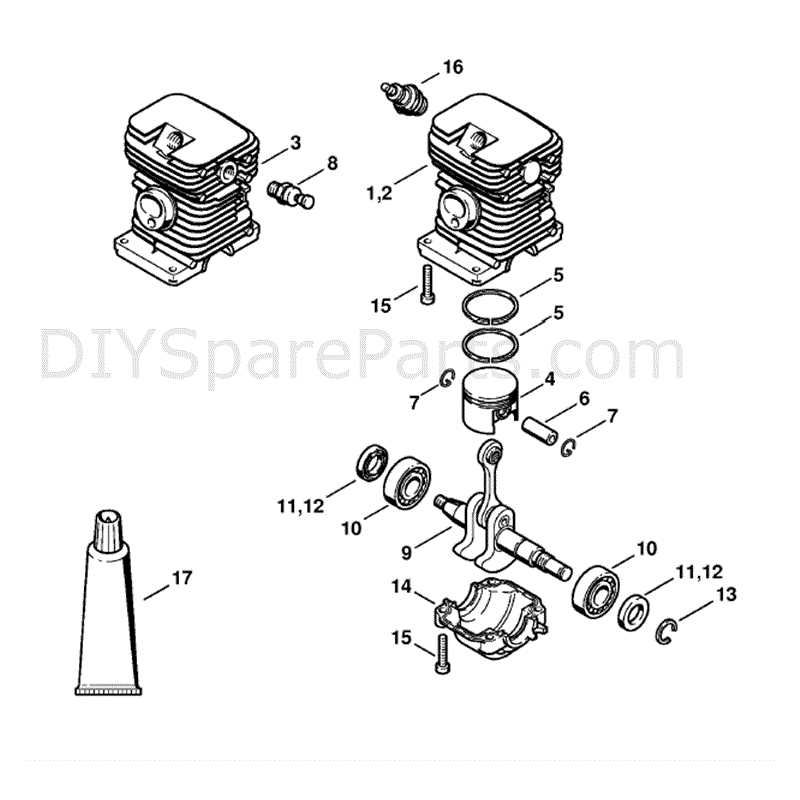 stihl ms180c parts diagram