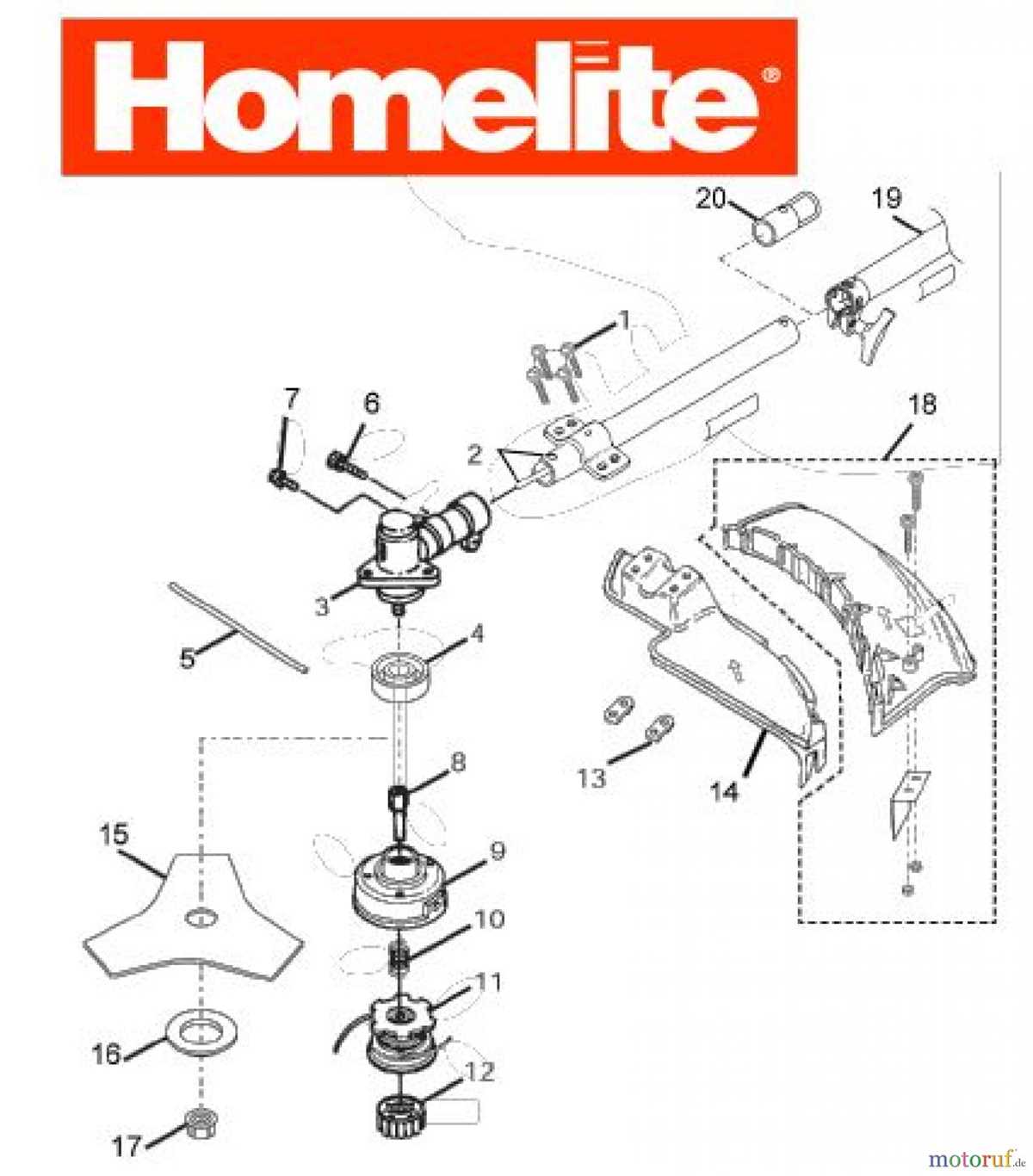 homelite trimmer parts diagram