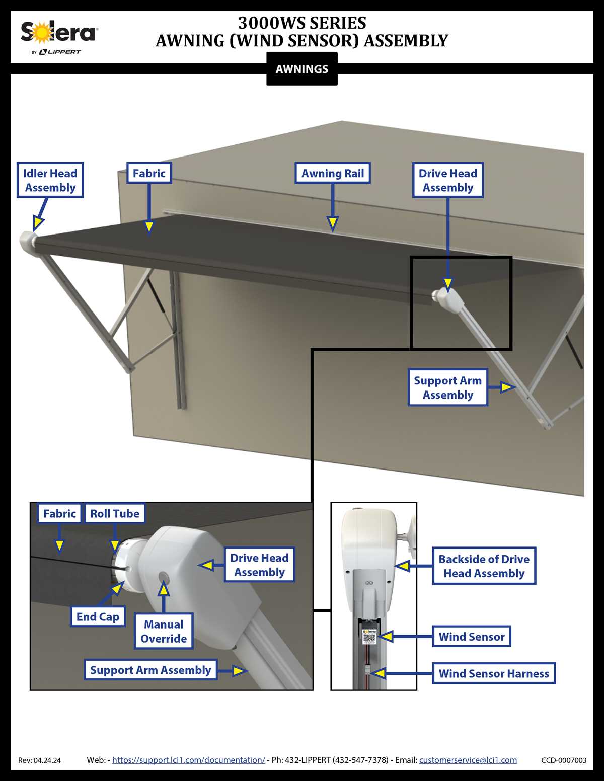 solera awning parts diagram