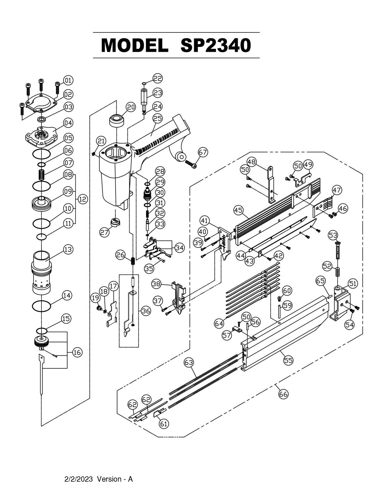 bostitch nail gun parts diagram bostitch nail gun parts diagram