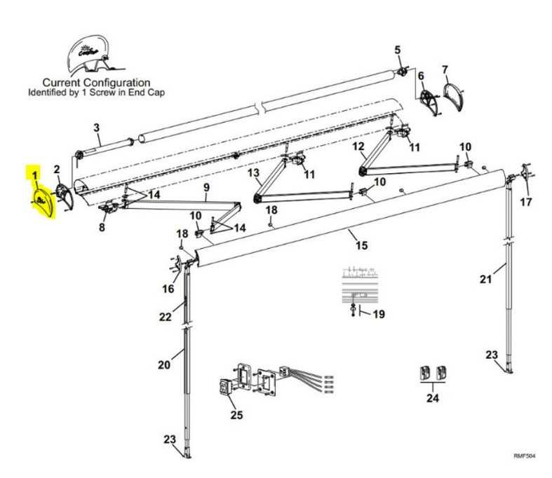 sunsetter awning parts diagram