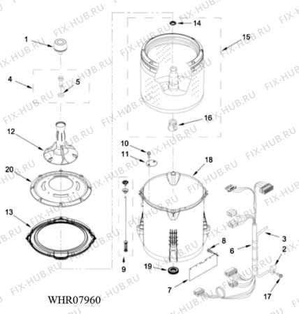whirlpool washing machine parts diagram
