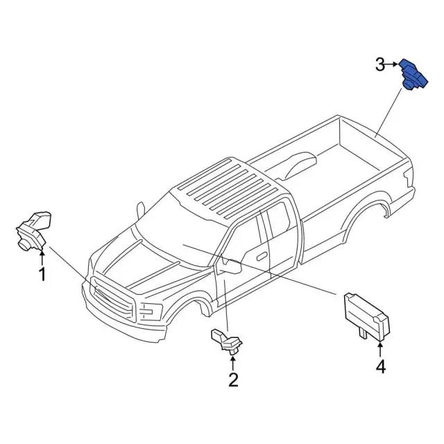 ford f350 tailgate parts diagram