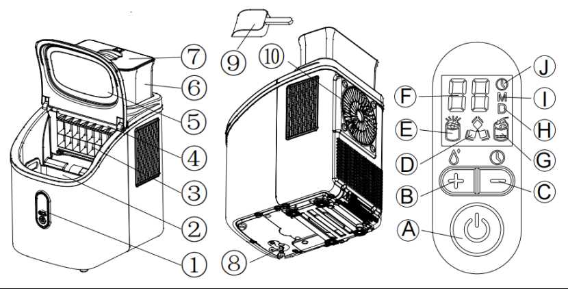 portable ice maker parts diagram portable ice maker parts diagram