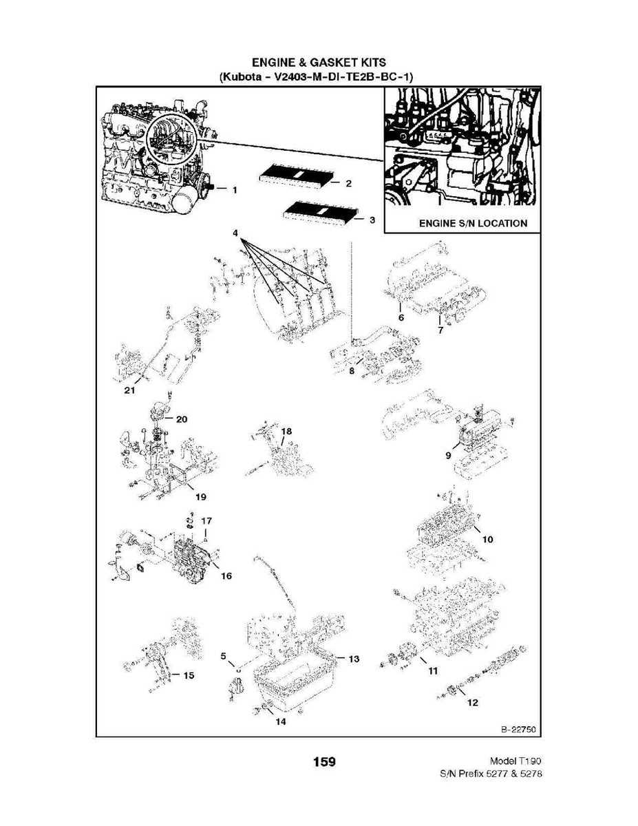 bobcat t190 parts diagram