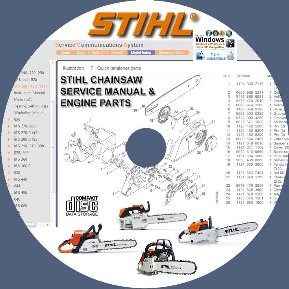 stihl chainsaw parts diagram