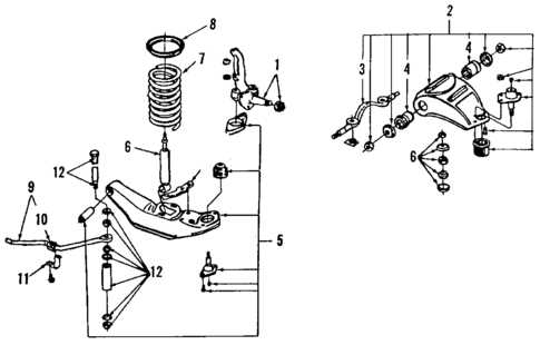 front end suspension parts diagram
