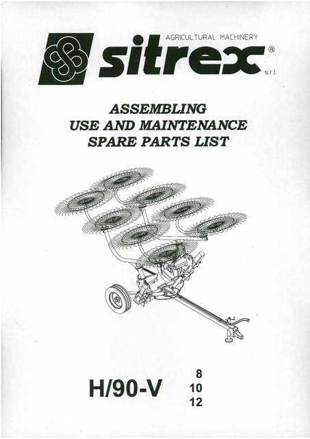hay rake parts diagram